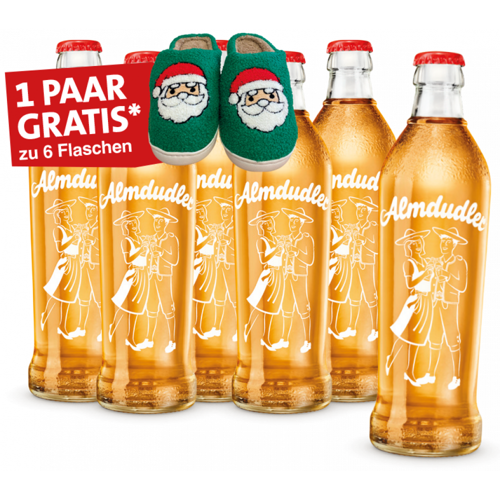 Almdudler + Weihnachtspuschen zu 6 Flaschen