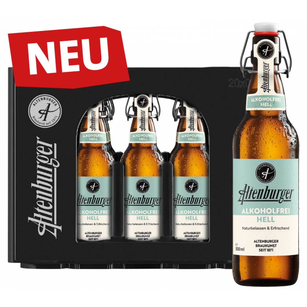Neu: Altenburger Hell Alkoholfrei