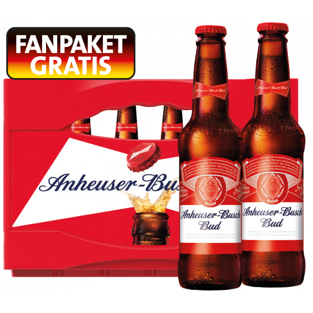 Anheuser-Busch Bud + Gratis 1x Fanpaket