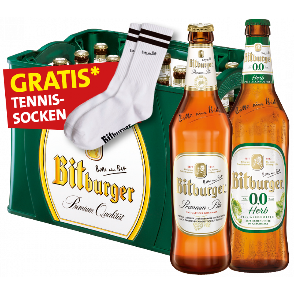 Bitburger + Gratis Tennissocken