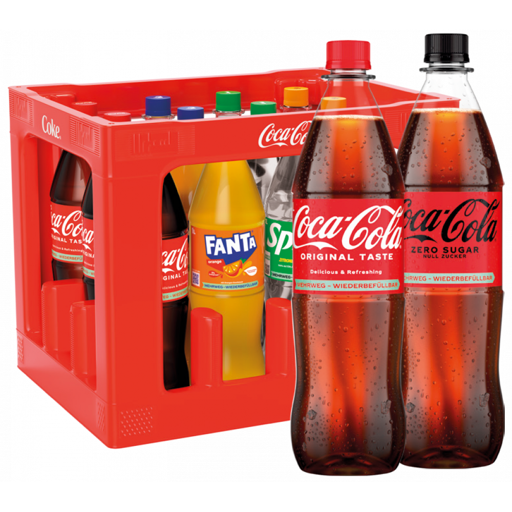 Coca Cola, Fanta, Mezzo Mix, Sprite - 1 Kasten