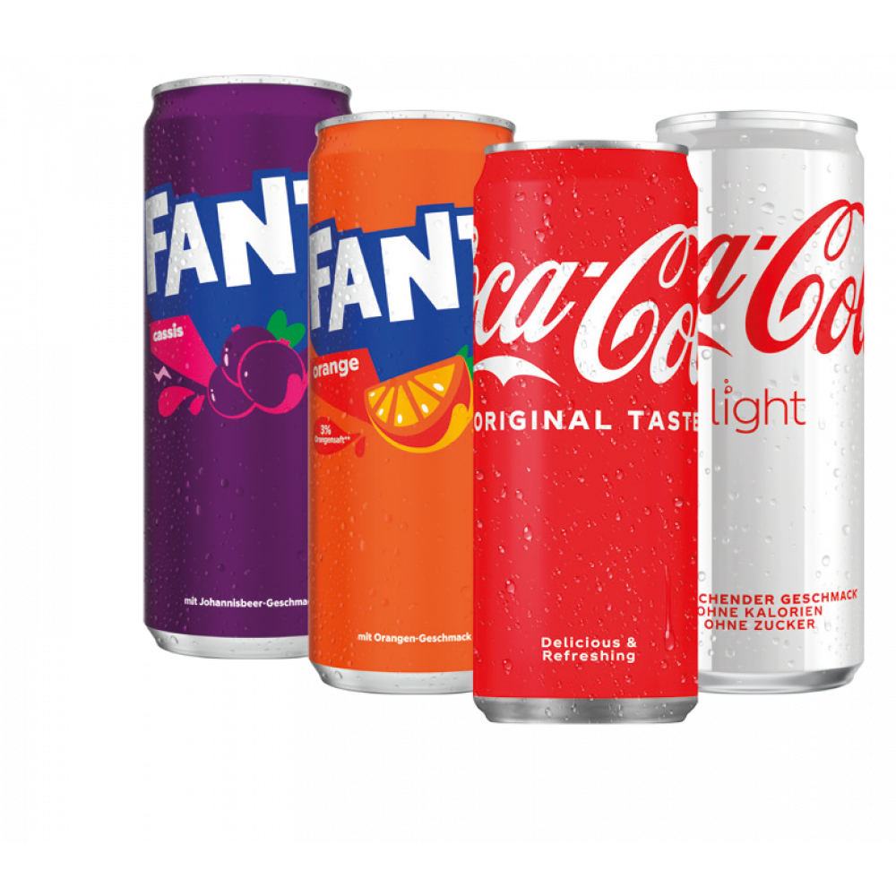 Coca Cola, Fanta - 4 Dosen