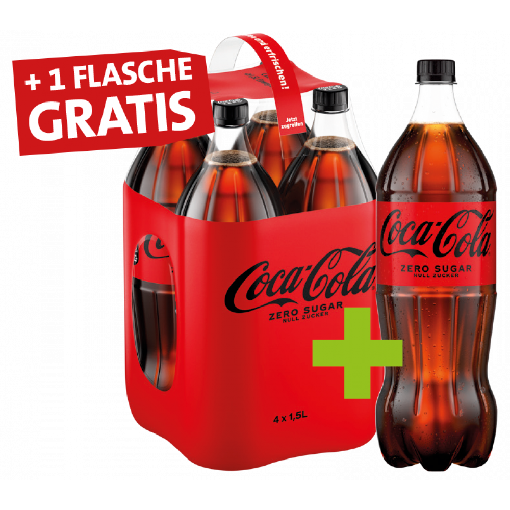 Coca Cola - 4er Pack kaufen + Gratis 1 Flasche