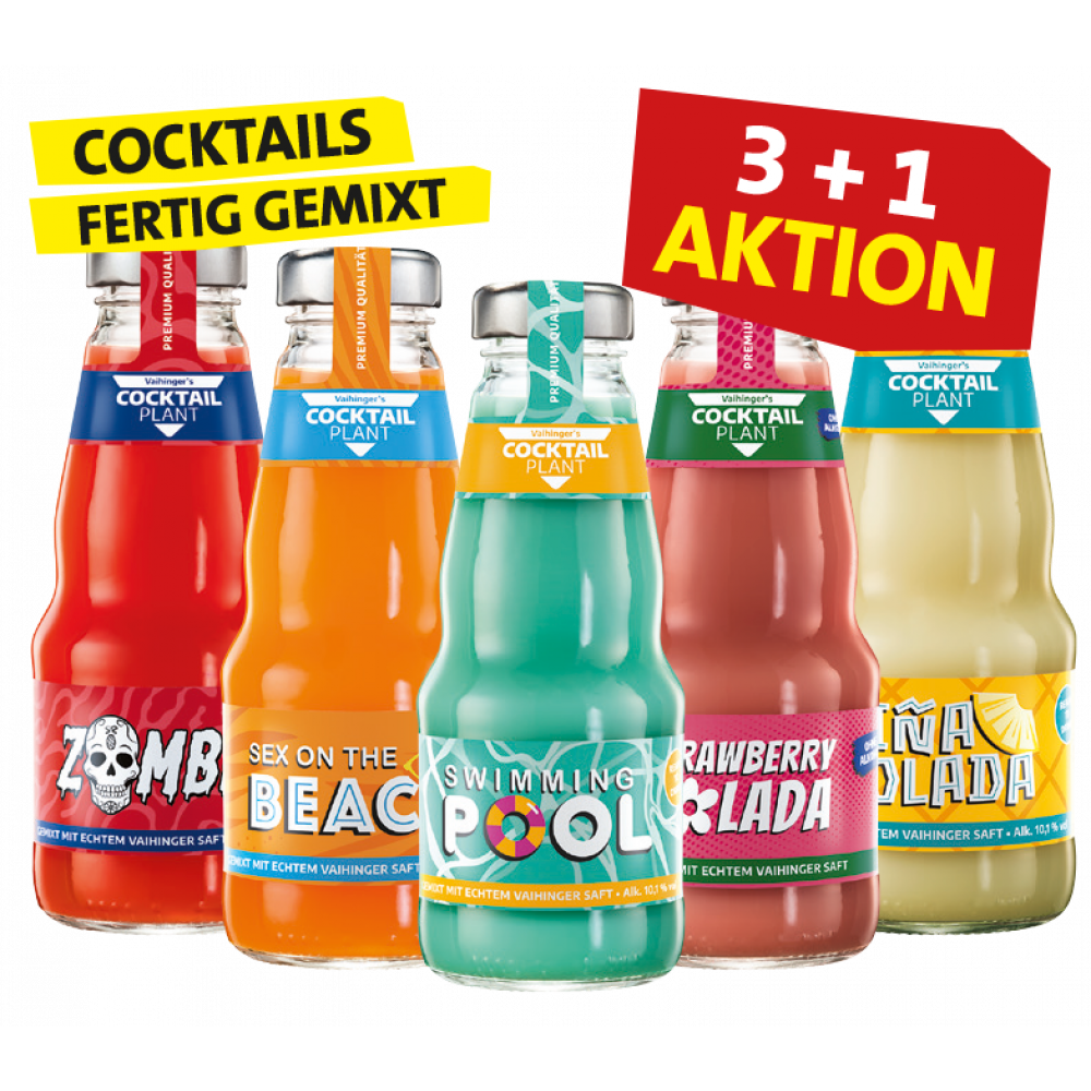 Cocktail Plant - 3 Flaschen kaufen + 1 Flasche Gratis