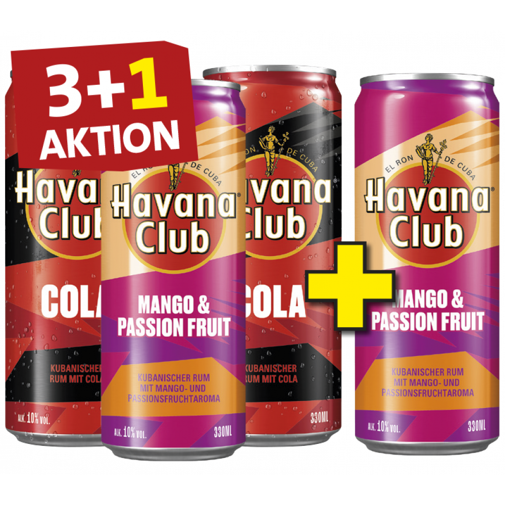 Havana Club - 3 Dosen kaufen + 1 Dose Gratis