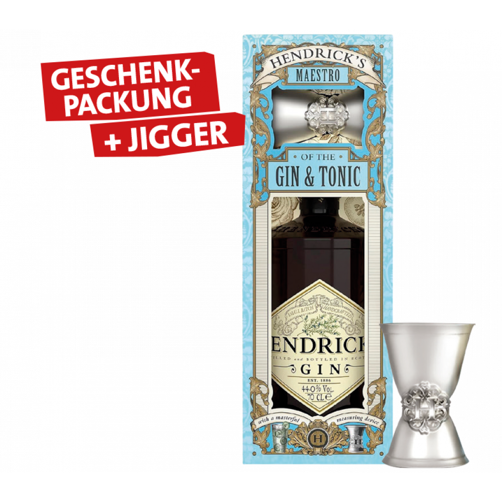 Hendrick's Gin + Gratis 1x Jigger