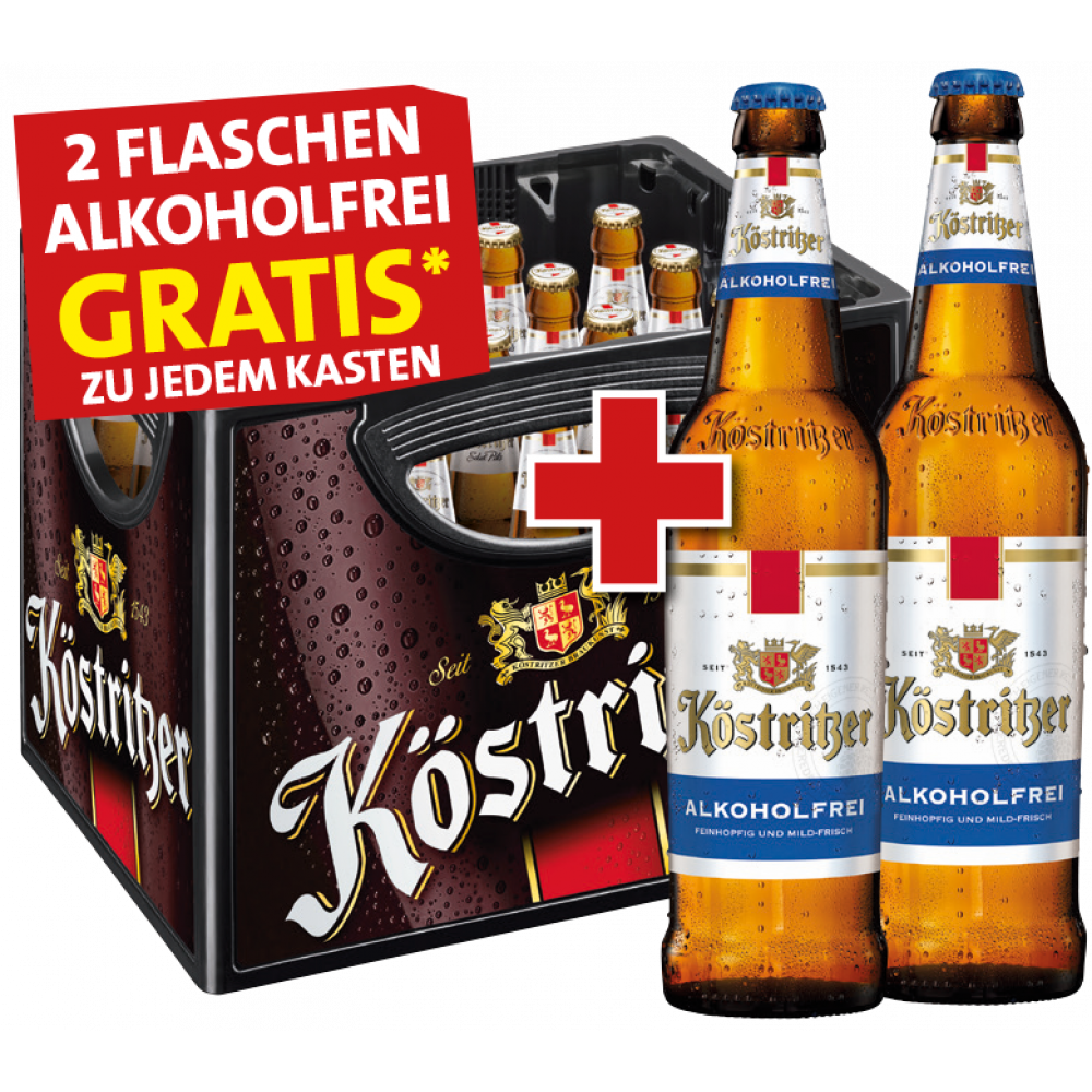 Köstritzer + Gratis 2 Flaschen Köstritzer Alkoholfrei