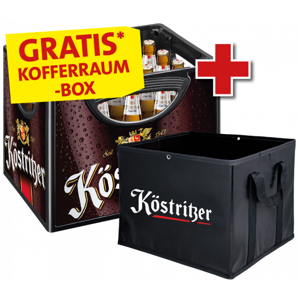 Köstritzer Edel Pils + Gratis Kofferraum-Box
