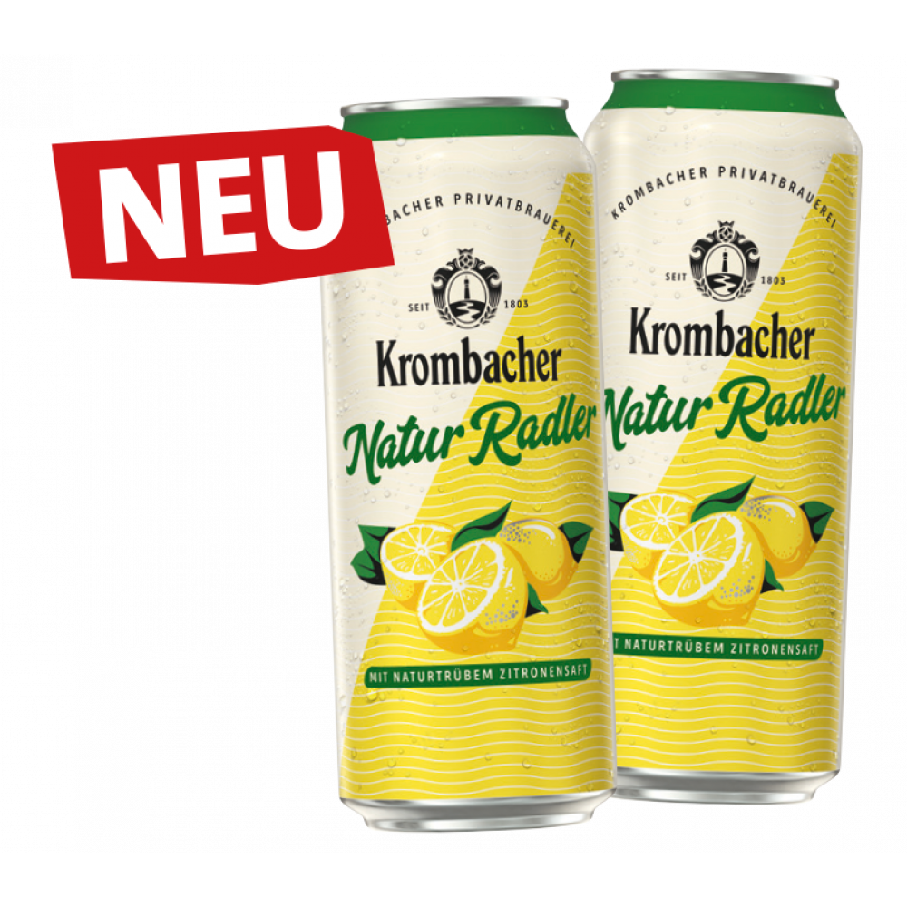 Neu: Krombacher Natur Radler Dose