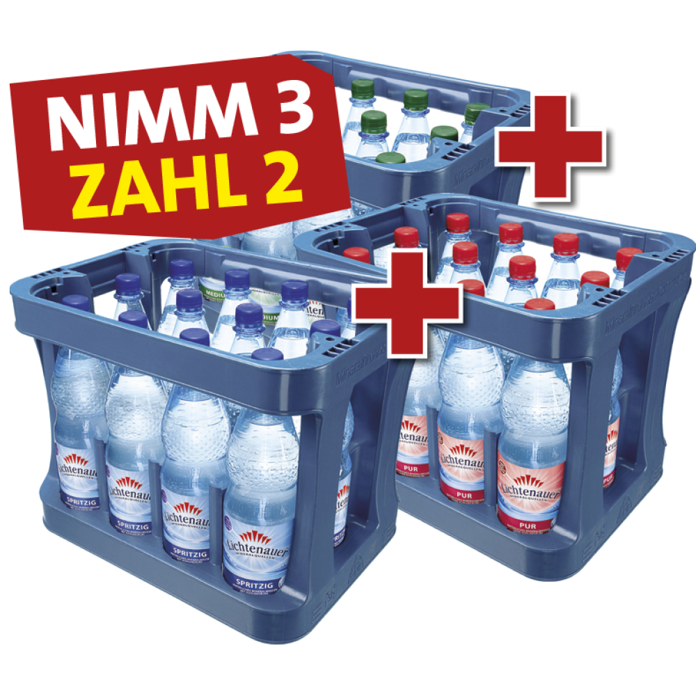 Lichtenauer Mineralwasser - Nimm' 3 Zahl' 2