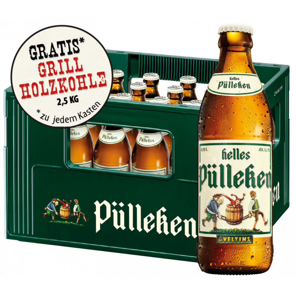 Pülleken Helles + Gratis 1x Grillholzkohle