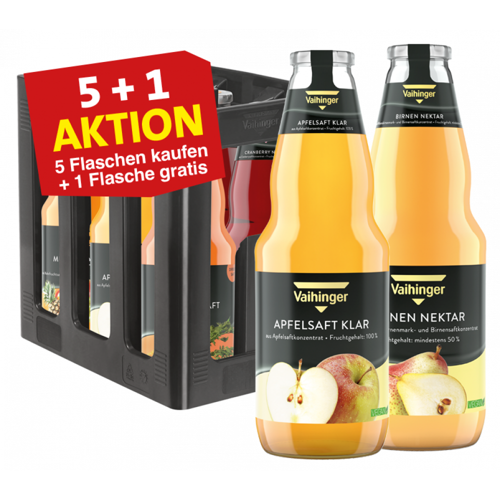 Vaihinger Saft - 5 Flaschen kaufen + 1 Flasche Gratis