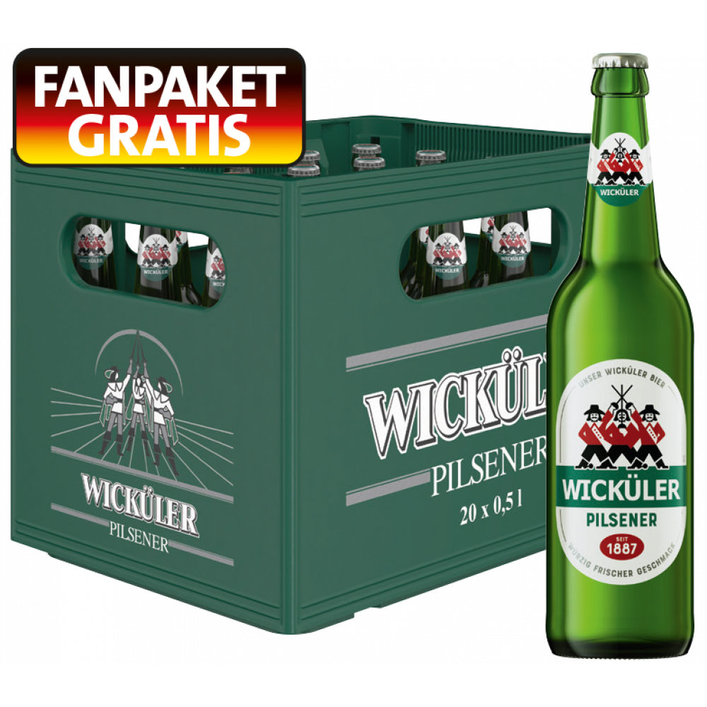 Wicküler Pilsner + Gratis 1x Fanpaket
