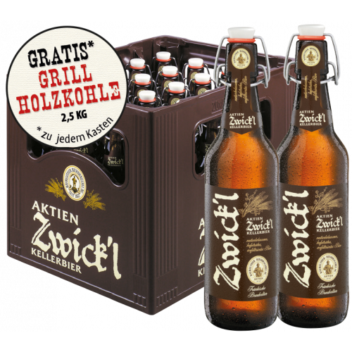 Aktien Zwick´l Kellerbier + Gratis 1x Grillholzkohle