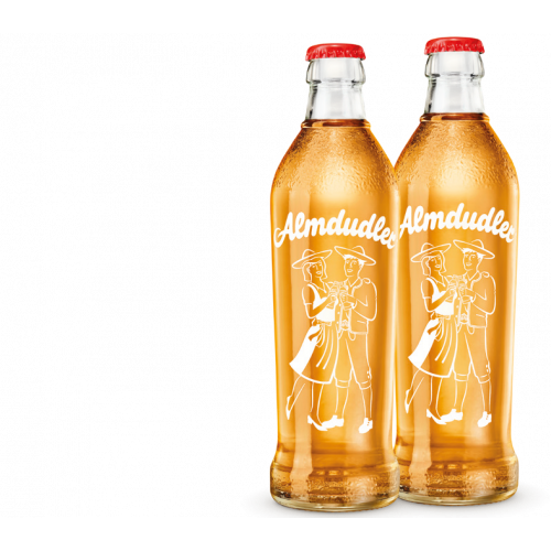 Almdudler Kräuterlimonade Glas