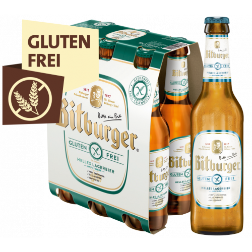 Bitburger Helles Lagerbier Glutenfrei