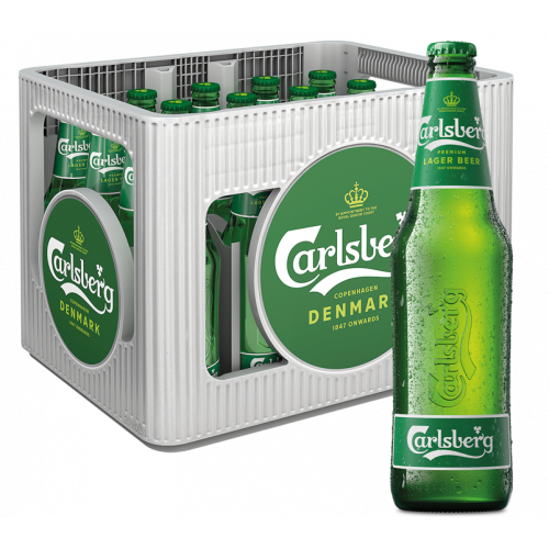 Carlsberg Premium Lager Beer + Gratis 1x Grillholzkohle