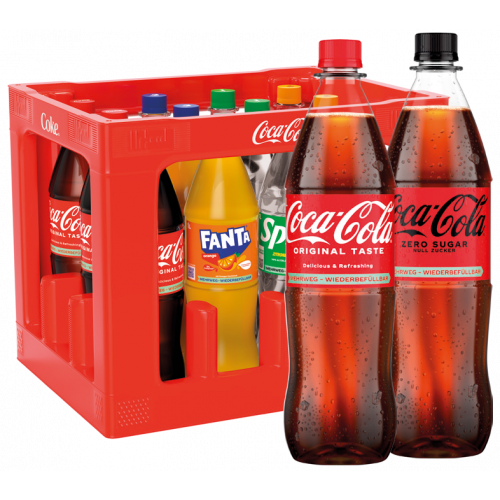 Coca Cola Fanta, Mezzo Mix, Sprite 1 Kiste