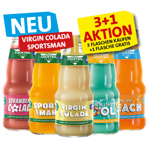 Cocktail Plant - 3 Flaschen kaufen + 1 Flasche Gratis
