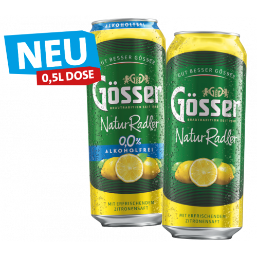 Neu: Gösser Natur Radler Dose