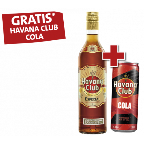 Havana Club Especial + Gratis 1 Dose Havana Club Cola
