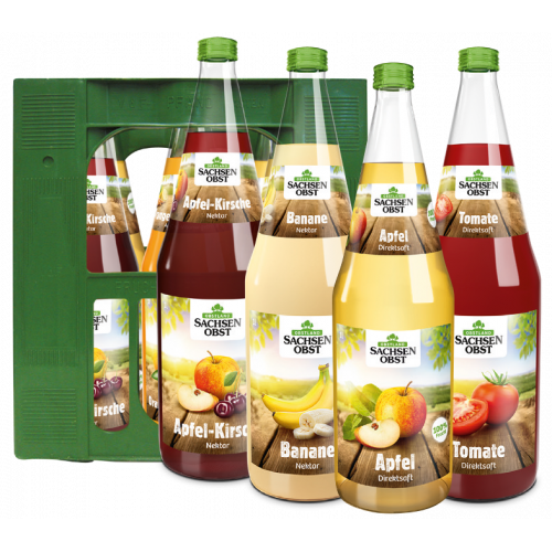 Sachsenobst Saft Glas